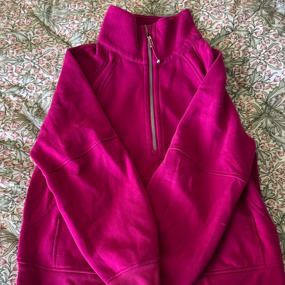 lululemon athletica Half-Zip Pullover in Bright Fuchsia